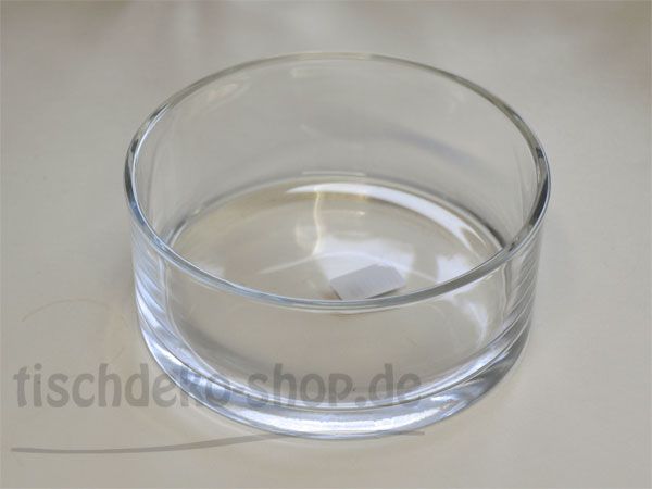 Deko-Schale Glas rund H8cm