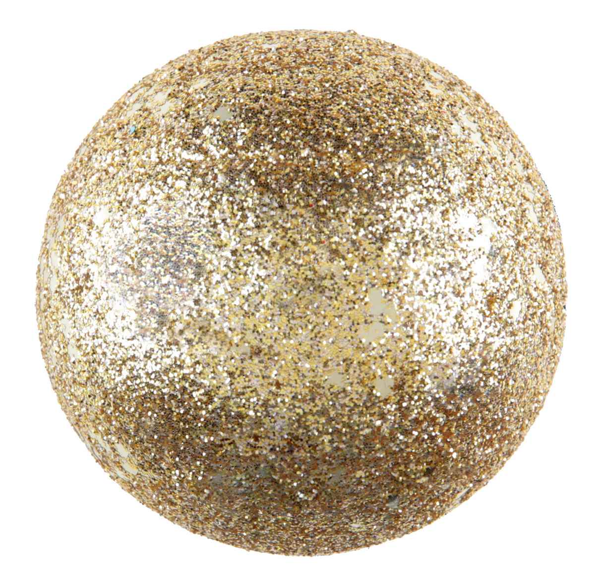 Deko-Kugeln Gold Glitter 35-55 mm 10er Set