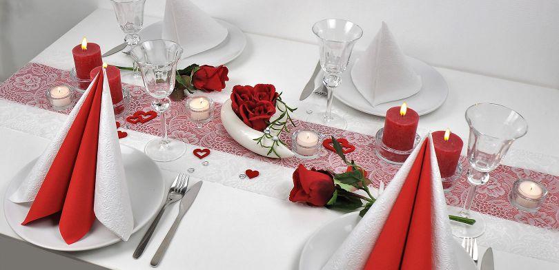 Romantische Valentinsdeko - Tischdeko Magazin